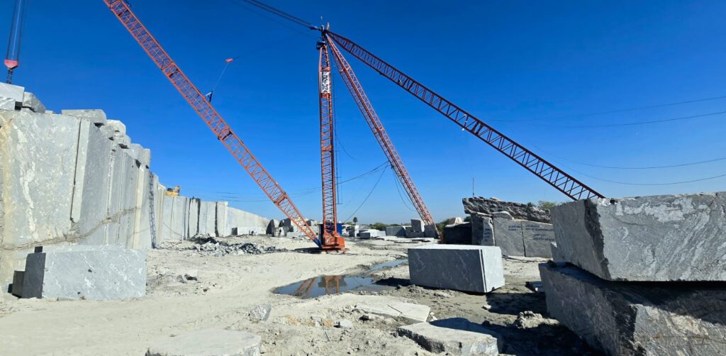 how to import natural stone from India — stone slabs packed for export by Vinman Stoney
